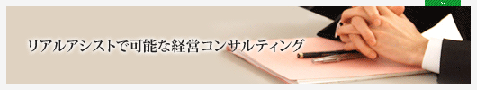 リアルアシストで可能な経営コンサルティング